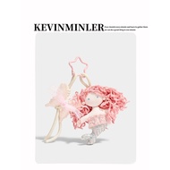 KEVINMINLER Original Pink Mermaid Bag Pendant Fabric Keychain Car Ornaments Trendy Toys Accessories 