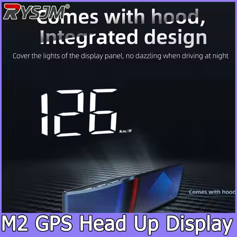 M2 Universal GPS HUD Car Speedometer Projector With Speed KMH Head Up Display Car USB Cable Plug & P