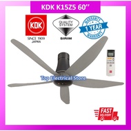 KDK CEILING FAN 60'' K15Z5 REY REMOTE CONTROL CEILING FAN 5 BLADES 9 SPEED KIPAS SILING 风扇 SIRIM