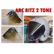 VISOR ARC RITZ HELMET 2 TONE SMOKE DARK GREY