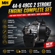 49CC Pocket Bike 2HP 2 Stroke Engine Mini Bike Mini Scrambler Motorcross Poket Bike Enjin Starter