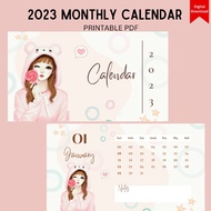 Digital Calendar 2023 Digital Girl Planner Digital Planner Goodnotes Planner Digital Planner iPad Pl