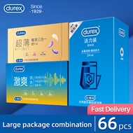 [Bundle of 3] Free Shipping 66s Mix Types Extra Lubricated Durex Condoms for Adults 18 Ultra Thin Natural Rubber Condom Sexulaes Toys