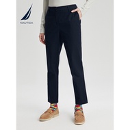 NAUTICA/NAUTICA Women's Simple Cotton Ammonia Micro-Elastic Light Warm Tapered Straight Business Cas