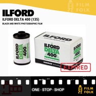 ILFORD DELTA 400 - 135/35MM FORMAT B&W PHOTOGRAPHIC FILM - EXPIRED (EXP 5/2025)