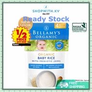 Bellamy's Organic Baby Rice With Prebiotic 4 months+ 125g 宝宝米糊原味 Baby Rice Cereal Organic Rice