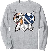R2-D2 BB-8 Droid Heart Valentine's Day Sweatshirt
