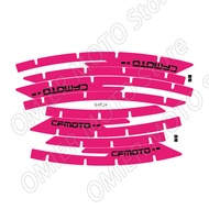 Reflective Motorcycle Wheel Hub Sticker  For CFMOTO 450MT 450 MT