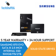 [LOWEST IN SG] Samsung 870 EVO 500GB/1TB/2TB 2.5" SATA III SSD Internal Solid State Drive