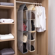 Wardrobe Organizer Folding Closet Tote Handbag Storage Bag Hook Hanger Rak Almari Bekas Gantung Sang