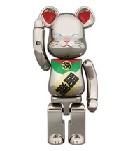 Bearbrick 超合金 BE@RBRICK 招き猫 銀メッキ弐 200% 招財貓 2022  開運