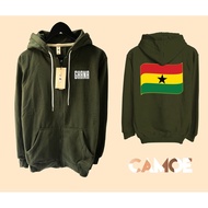 Hoodie Zipper World Cup World Cup Ghana flag