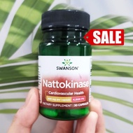 81% Sale!! EXP:11/2025 นัตโตะไคเนส Nattokinase Cardiovascular Health 200 mg 4000 FU 30 Capsules (Swa