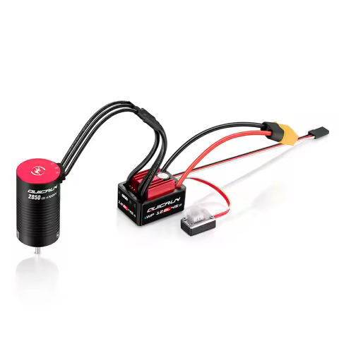 HOBBYWING Brushless Sensorless Combo QUICRUN 2840 2850 Motor 12BL45 G2 45A ESC Shaft WaterProof For 
