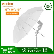 Godox Professional 33" 84cm 40" 102cm 43" 108cm White Translucent Soft Umbrella for Photo Studio Flash Light