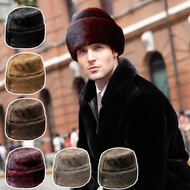 Ruimo Russian Fur Hat Unisex Winter Furry Beanie Hat B-9
