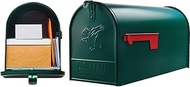 Gibraltar E1600GAM Elite Post-Mount Mailbox, Large, Green Steel - Quantity 1
