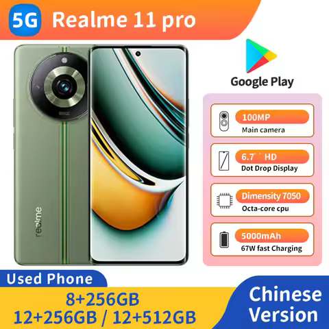 Realme 11 Pro 5g Android 6.7-Inch All Colours in Good Condition Original Unlocked Used Phone