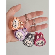 Labubu clicky fidget keychain