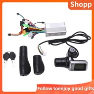 Shopp 36/48V 350W Electric Scooter Brushless Motor Controller 802 Grip LCD Display Throttle Bike Conversion Kit