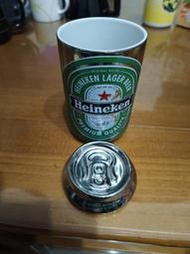 【銓芳家具】Heineken 海尼根 觸感新罐造型杯 陶瓷杯 易開罐造型杯 啤酒杯 茶水杯 白瓷杯 1130415