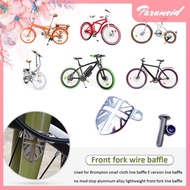[paranoid.sg] Bicycle Front Fork Protection Brake Line Protector for Brompton (Silver)