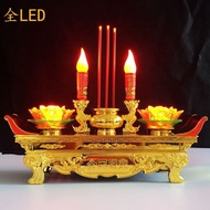 AT/9️⃣Buddha Lamp Buddha Front Lantern Buddha Lamp Lotus Candlestick Electronic Buddha Front Lantern Buddha Lamp Guanyin