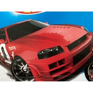 Hot Wheels Nissan Skyline GT-R33 / Nissan 370Z (RARE) / Nissan Skyline GT-R34 / Datsun240Z / Datsun 