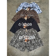 TR7 STUDIO$ khaki parachute shorts