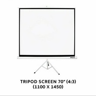 LAYAR 70 inch Tripod Projector Screen Screen Projector