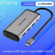 Vention USB Type C Hub HDMI USB 3.0 Thunderbolt Dongle 5 in 1 Macbook Laptop Support Samsung Dex MHL