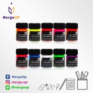 สีอะคริลิค สะท้อนแสง ST 15 ml. Fluorescent acrylic Colour หลากสี