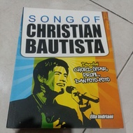 BOOK SALE Original HOBBY BOOK/ MUSIC/ SONG OF CHRISTIAN BAUTISTA/ INCLUDES GUITAR CHORD PROFILE AND 