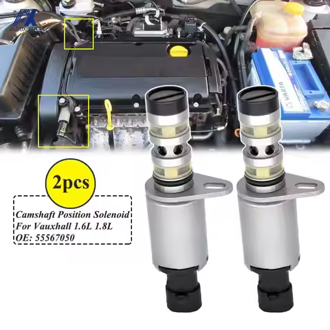 Pair Camshaft Cam Control Solenoid Valve For Chevy Saturn Astra Pontiac G3 Vauxhall Opel Mokka Astra