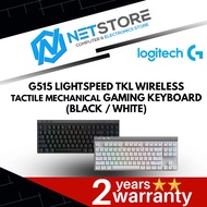 LOGITECH G515 LIGHTSPEED TKL WIRELESS TACTILE MECHANICAL GAMING KEYBOARD (BLACK / WHITE)