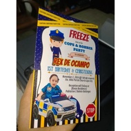 POLICE INVITATION CARDS 4R SIZE