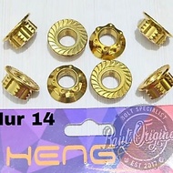 Probolt new Gold m10 Nut or 14 Gold Nut heng thailandOriginal