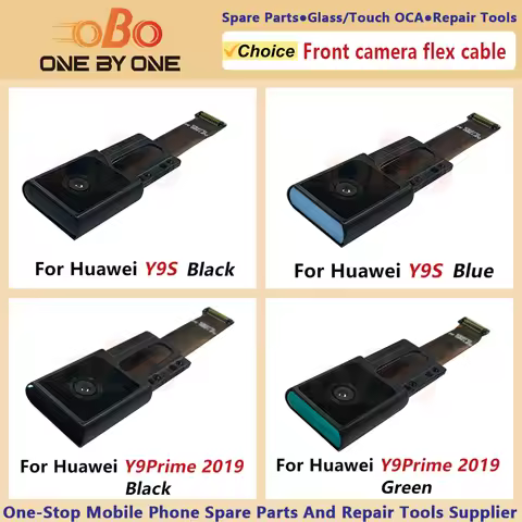 Front Facing Camera for Huawei Y9s Y9 Prime 2019 Small Camera Module Frame Flex Cable Black Blue Gre