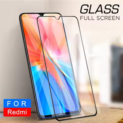 2Pcs Full Cover Protective Glass for Xiaomi Redmi Note 9S 8T 8 8A 10 9 Pro Max 9A 9T 9C 7 7a 10s 9i 