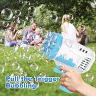 Bubble Bazooka with Colorful Lights Children's Toys Porous Bubble Machine Outdoor Cartoon Bubble Sti
