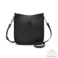 2R Aish Cowhide Echire style Portable Crossbody Bag Versatile Black