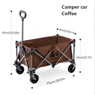 BSWOLF Camper Trolley Large Capacity Herding Camp Car Garden Outdoor Camping Picnic Outing Foldable