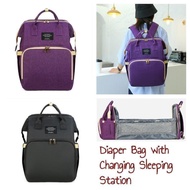 Diaper Bag with Changing Sleeping Station