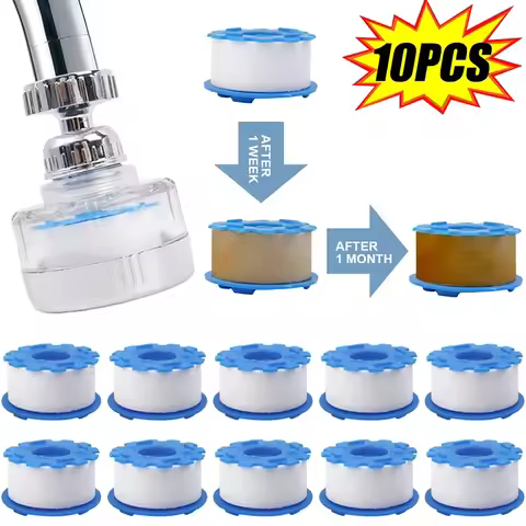Faucet Filter Element Water Purifier Bubbler Splash Proof PP Cotton Remove Heavy Metal Faucet Filter