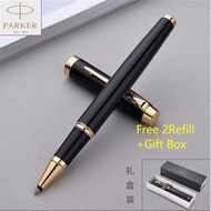 【Ship Today*Buy1 Free 2Refill+1Gift Box】Genuine Parker Pen Parker Rollerball Pen Business Office Gift IM Jewelry High-End Metal Fountain Men Women Gift Birthday Gift