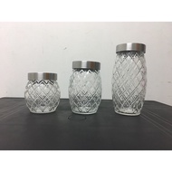 Glass Jar/ Glass Jar Glass Jar Cake Jar Glass Bottle Pineapple