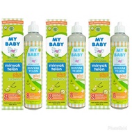 Paket Isi 3 Botol Minyak Telon My Baby Anti Nyamuk 8 Jam / Minyak Telon Bayi Plus 150 ml 3 PCS MY BA