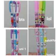 BTS, lol, unicorn, Hello Kitty, frozen, etc. gel pens