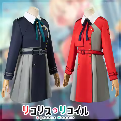 Nishikigi Chisato Inoue Takina Cosplay Lycoris Recoil Cosplay Costume Women Dress Uniform Halloween 