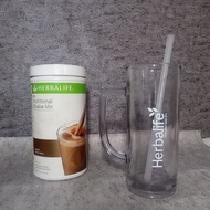 HLF Glass Glass 610ml Herba-Life screen printing